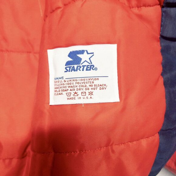 Vintage Starter Cleveland Indians Jacket Mens‎ Large MLB Baseball Lined USA Made - Picture 3 of 8